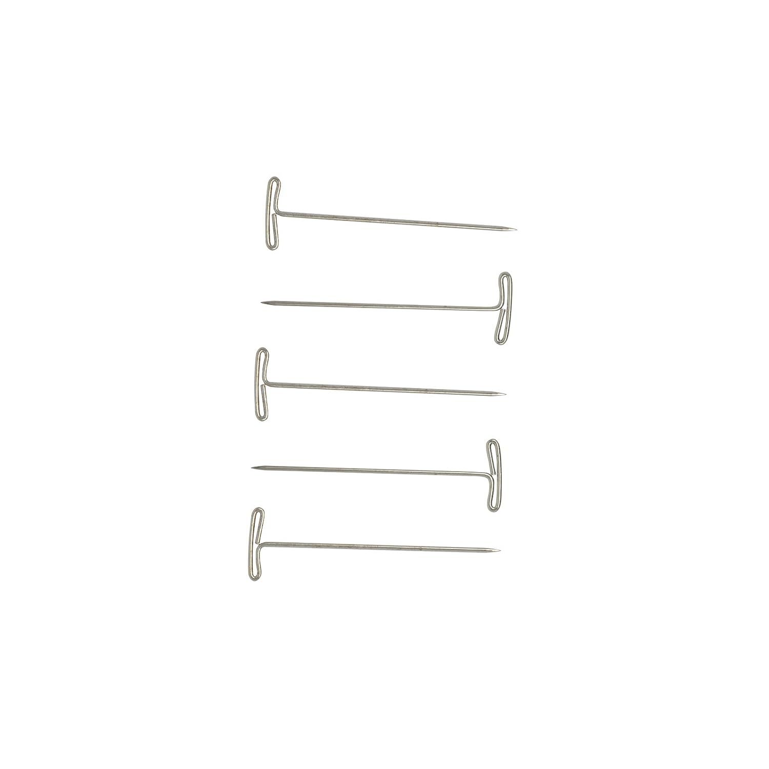 50pcs T Pins Stainless Steel T-Pins 1 Inch Straight T-Pins, Silver