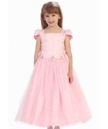 Chic Baby Blush Pink Tea Length Pageant Party Holiday Dress, 2, 4, 6 USA - $56.99