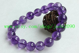 Free Shipping - Natural Amethyst  Prayer Beads charm beaded bracelet - $25.99
