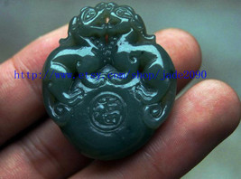 Free Shipping -  good luck Green jade jadeite carved Pi Yao jadeite jade Amulet  - $26.00