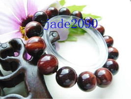 Free Shipping -  Natural Red tiger eye STONE Prayer Beads charm  Bracelet (adjus - $25.99