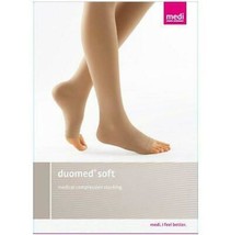 Duomed Soft Class 3 25-35 mmHg Below Knee Open Toe Beige XL - $29.70