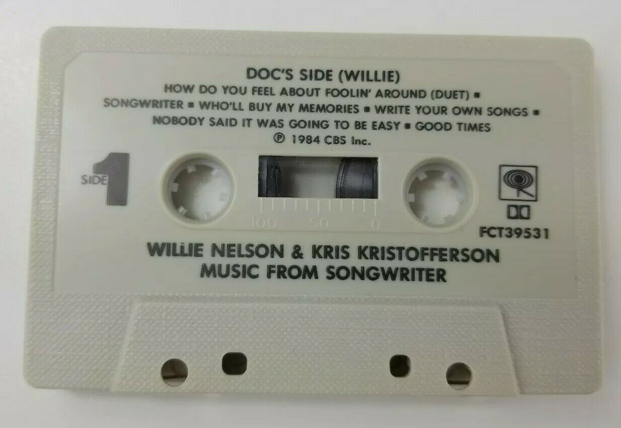 Willie Nelson And Kris Kristofferson Cassette Tape Songwriter Columbia