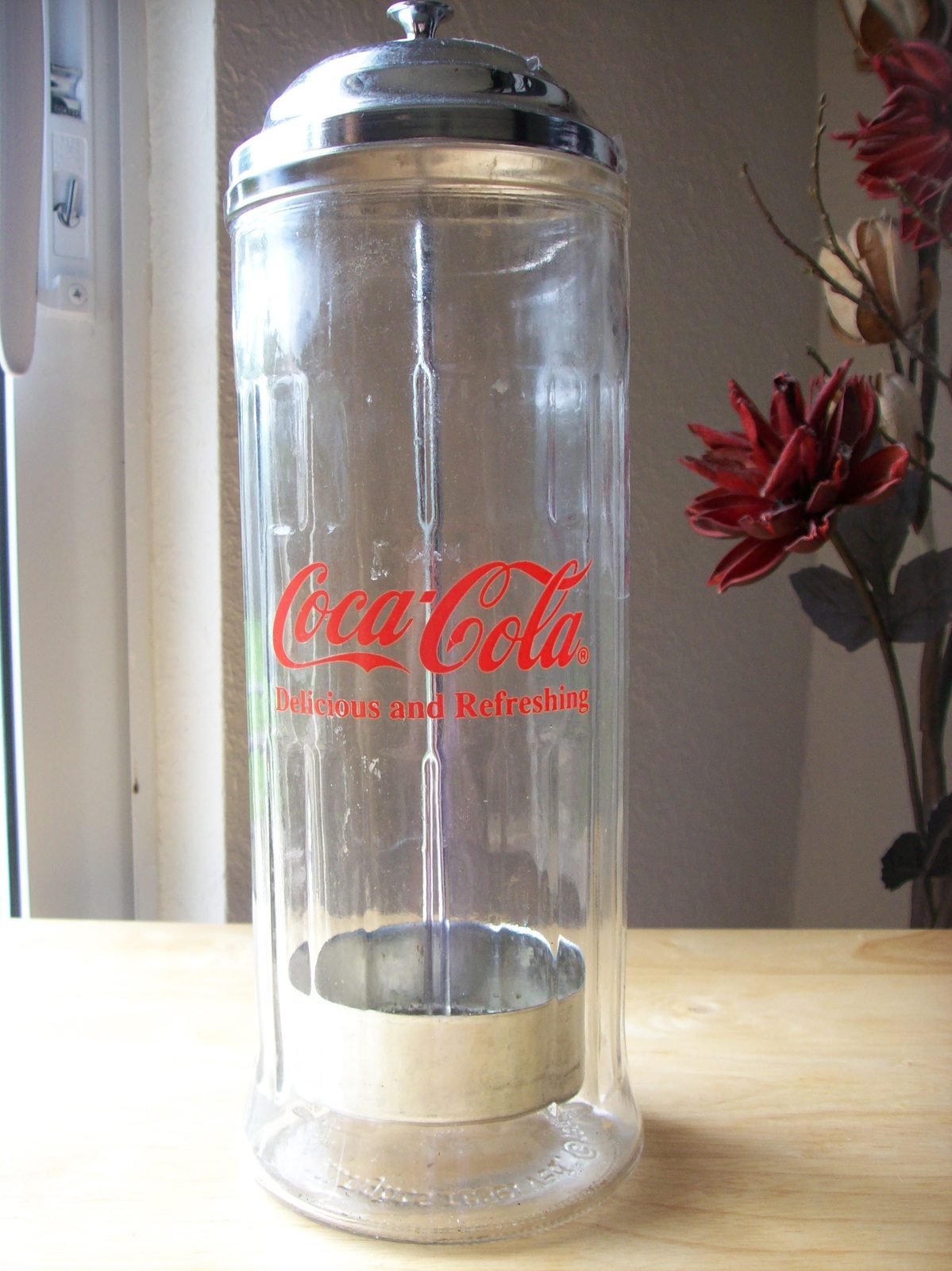 Coca-Cola Glass Straw Dispenser, Home & Entertaining