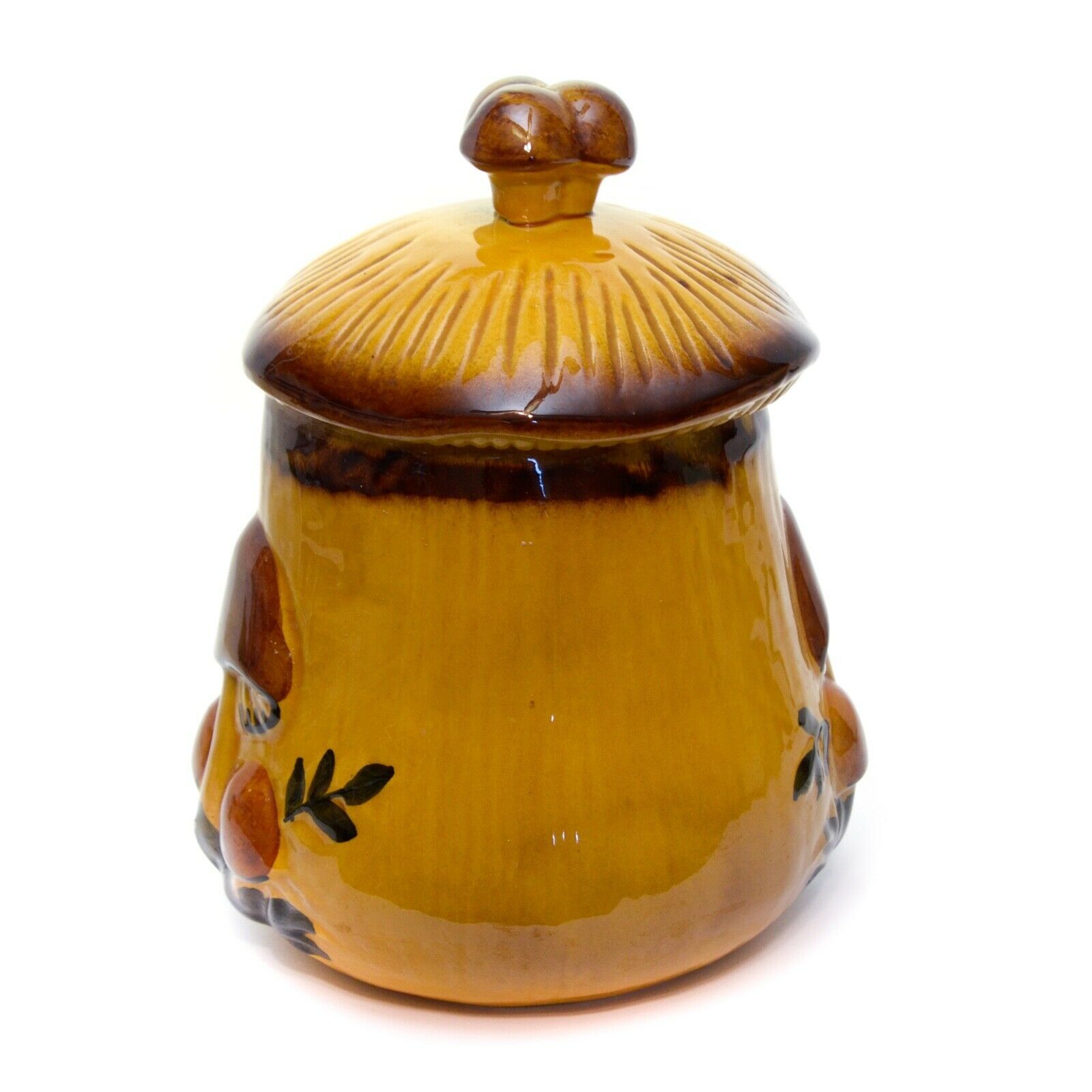 Vintage Mushroom Cookie Jar With Lid