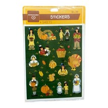 Thanksgiving Stickers Ambassador by Hallmark Pack of Four Sheets New 1986 - $4.00
