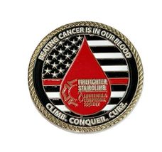 NEW Challenge Coin Firefighter Stairclimb Leukemia Lymphoma Society Cancer image 3