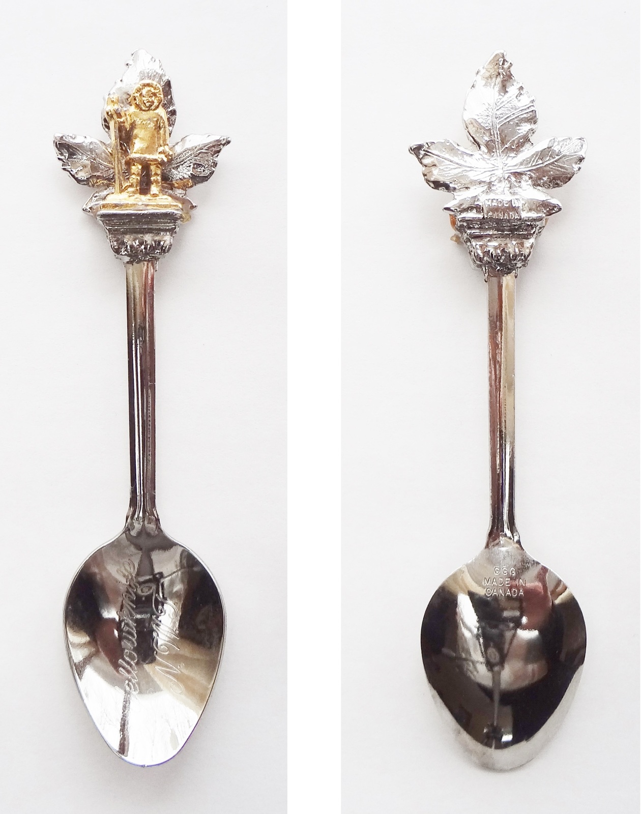 Collector Souvenir Spoon Canada Northwest Territories Yellowknife Inuit