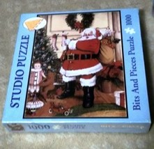 Santa Claus And I Never Get Tired Bits and Pieces 1000 Pc Puzzle NIB Sealed - $26.72