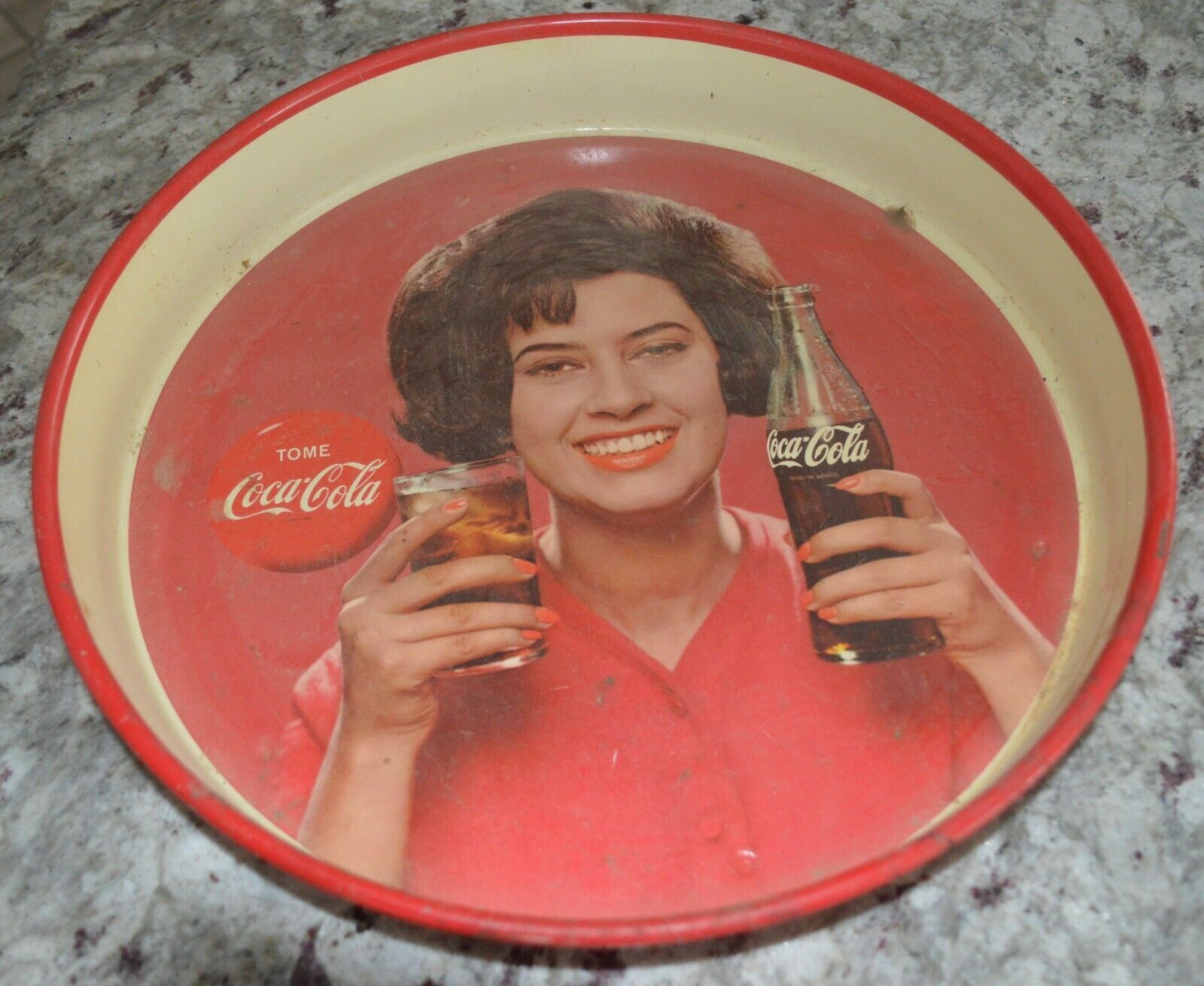 Primary image for Vintage Mexican Coca Cola Tray, No. 4598, Rare