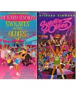 Lot of 2 Richard Simmons New Sealed VHS Tapes Sweatin ti the Oldies 2 and 3 - $19.75