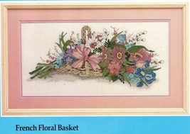 Candamar Designs Counted Cross Stitch French Floral Basket Kit 20&quot; x 10&quot;  - $21.99