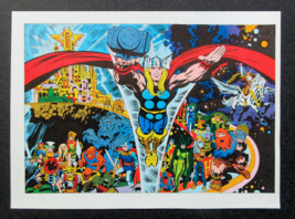 1978 Kirby Thor Poster, Journey Into Mystery Marvel Comics pin-up 1: Mar... - $47.30