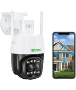 Sv3C Ptz Security Camera Outdoor Wifi 4Mp Dual Lens Wireless, Onvif Conf... - $102.99