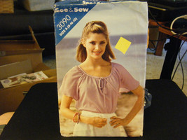 Butterick See &amp; Sew 3090 Misses Top Pattern - Size 8/10/12 - $7.77