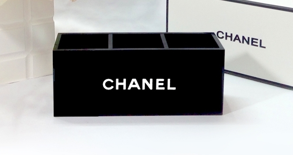 Chanel VIP Cosmetic Counter Gift 3-Compartments Organizer Storage Box NEW