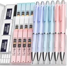 Nicpro 45PCS Pastel Mechanical Pencil Set With Big Capacity Pencil Cas