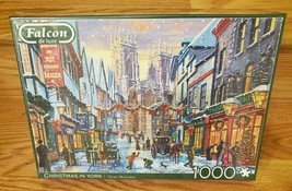 NEW Jumbo Jigsaw Puzzle 1000 Pieces Falcon de luxe &quot;Christmas in York&quot; - $40.19
