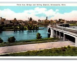 Third Avenue Bridge Milling District Minneapolis Minnesota MN UNP WB Pos... - $2.92