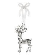 Very Special Mother Silver Reindeer Zinc Epoxy Glass Christmas Ornament - $9.95
