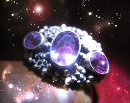 HAUNTED RING RICHES OF WITCHES HIGHEST WEALTH EXTREME MAGICK 7 SCHOLARS - $247.77
