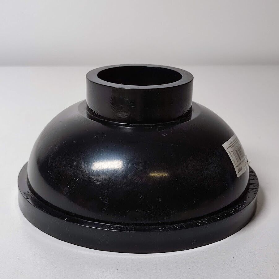 Oatey Round Black ABS Area Floor Drain with 4 in. Round Screw-In