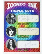 Iconic Ink Triple Cuts Facsimile Autograph Jimi Hendrix, Jim Morrison, J Joplin - $2.48