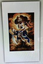 Disney Pirate Mickey Mouse Darren Wilson Art Print 12 x 20