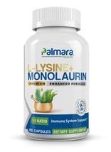 Palmara Health L-Lysine + Monolaurin 600mg 1:1 Ratio - $23.95