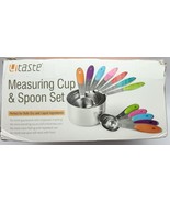 U-Taste - 12 Piece - Measuring Cups And Spoons Set  - Stainless - Multi-... - $21.99