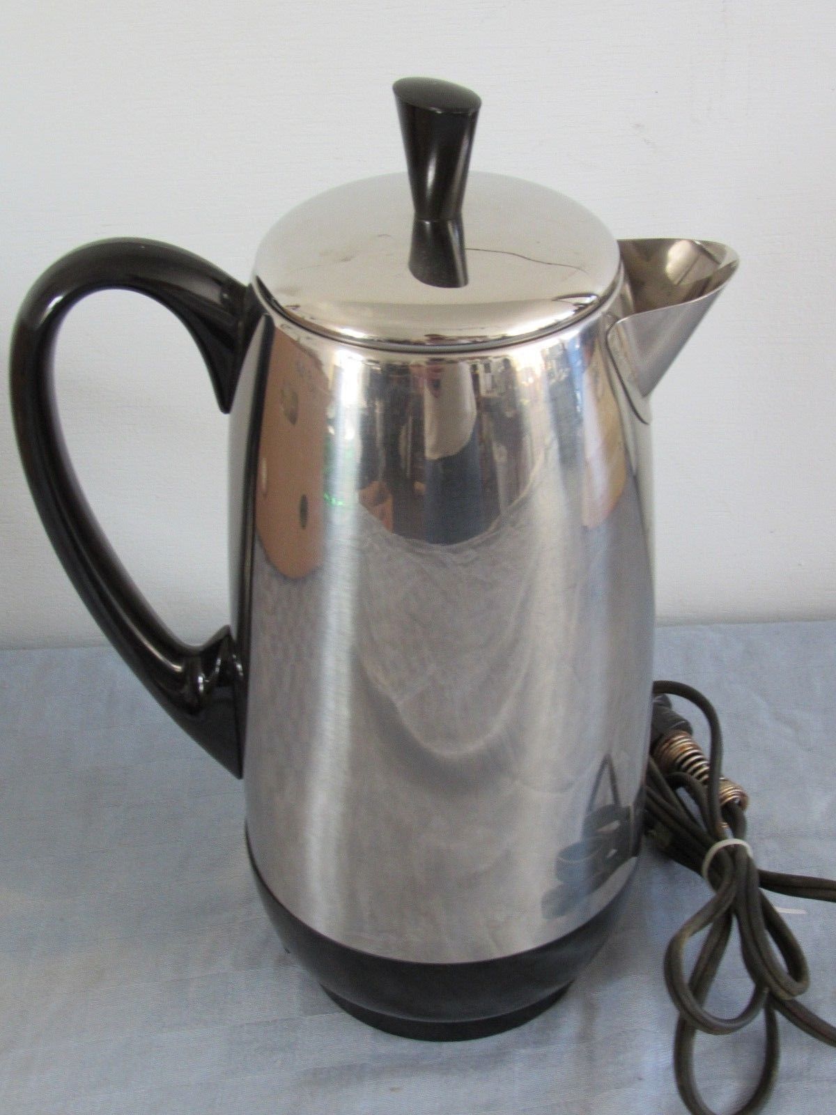 Vintage Farberware superfast 12 Cup Stainless Steel Percolator Coffee Maker  Pot