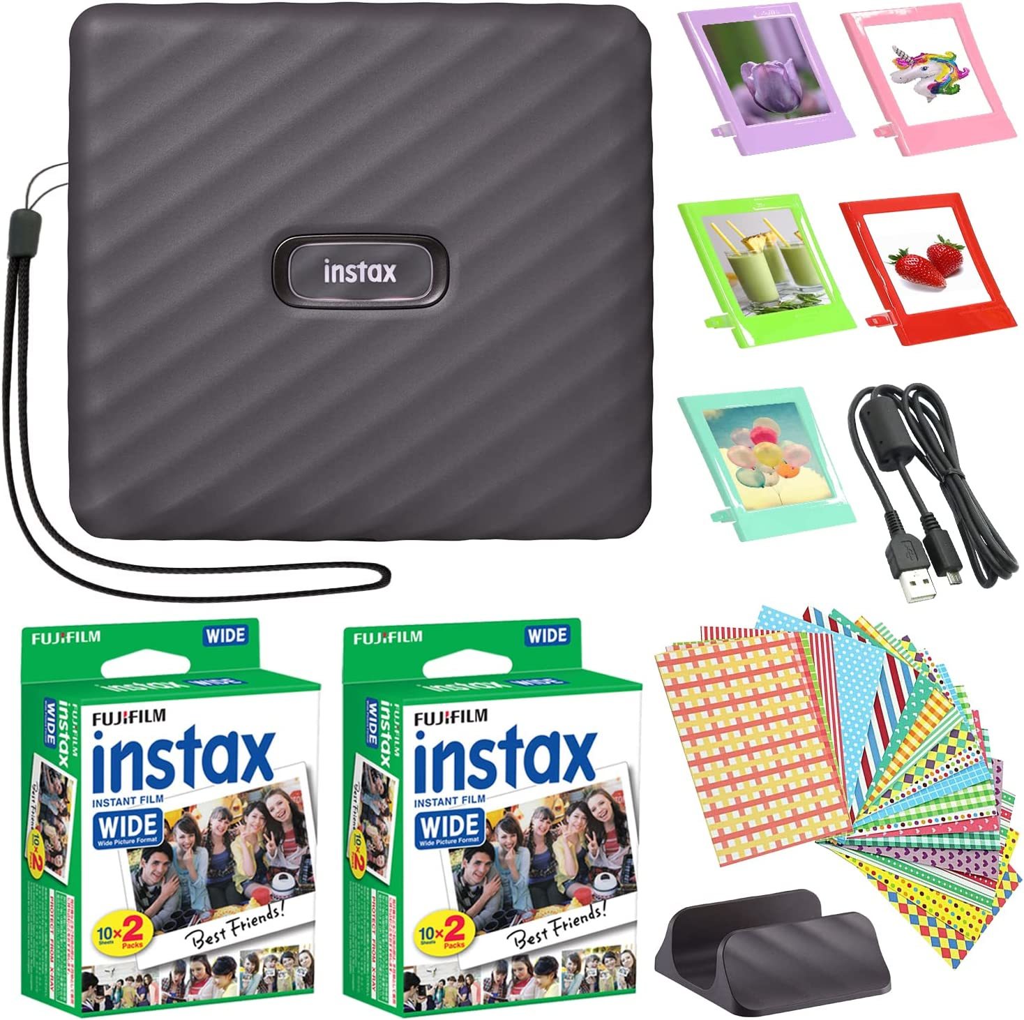 Fujifilm Instax Square Monochrome Instant Film (16671332) - Moment