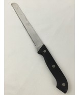 Bread Knife 8&quot; Blade Black Strong Plastic Handle Heavy Duty 12.5&quot; Total ... - $17.28