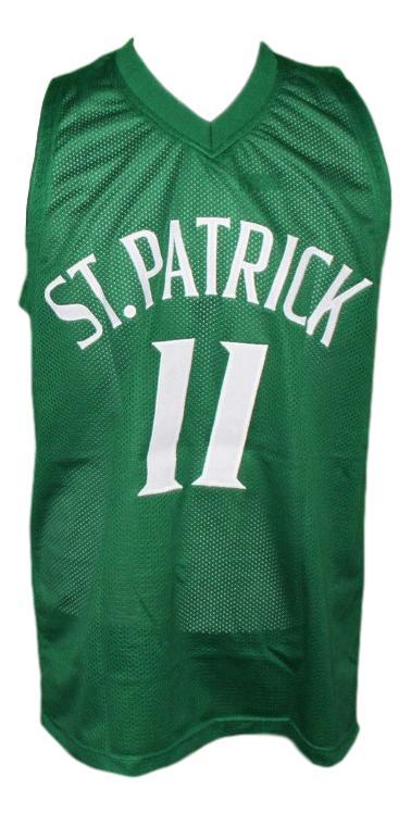 Kyrie irving st patrick high school basketball jersey green   1