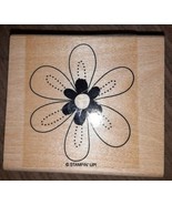 Undated Stampin Up Wood Mounted Rubber Stamp Daisy - $9.89