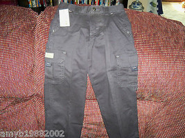 Wrangler Classic Cargo Navy Blue Pants Size 5 Boy&#39;s  Adjustable Waist NEW - $21.60