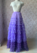 TIERED Tulle Skirt Wedding Tulle Outfit Women Plus Size Layered Long Tutu Skirt 
