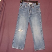 Blue Jeans Denim Boys Size 4 Regular Fit Cherokee Ripped Knee Adjustable Waist - $9.99