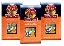 HEB Cafe Ole Taste of Texas Whole Bean Coffee 12oz Bag (Pack of 3) (Taste of Aus - $44.52