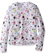 Hot Chillys Youth Pepper Skins Crewneck, Dots &amp; Hearts-White, XX-Small - $19.77