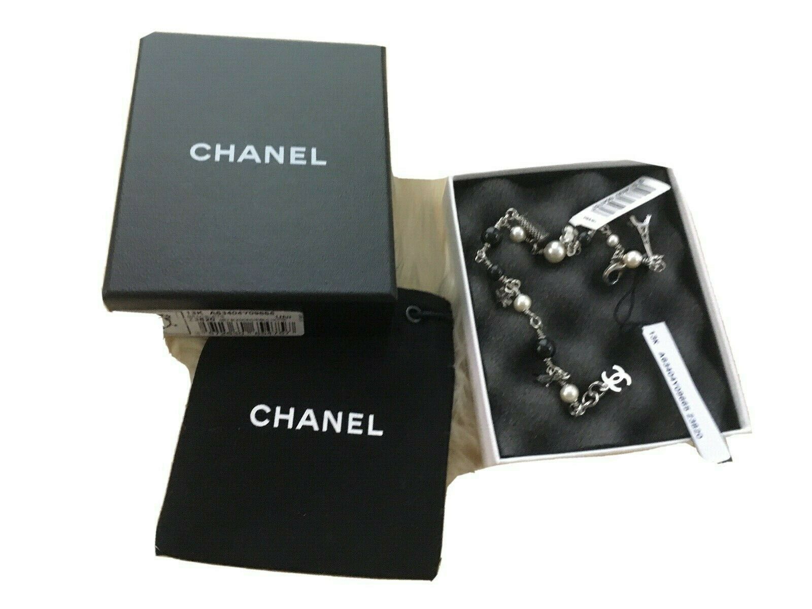 Chanel Camellia Five Charms C Logo Bracelet