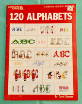 Cross stitch book 120 Alphabets vintage 1992 Leisure Arts leaflet 2285 - $5.00