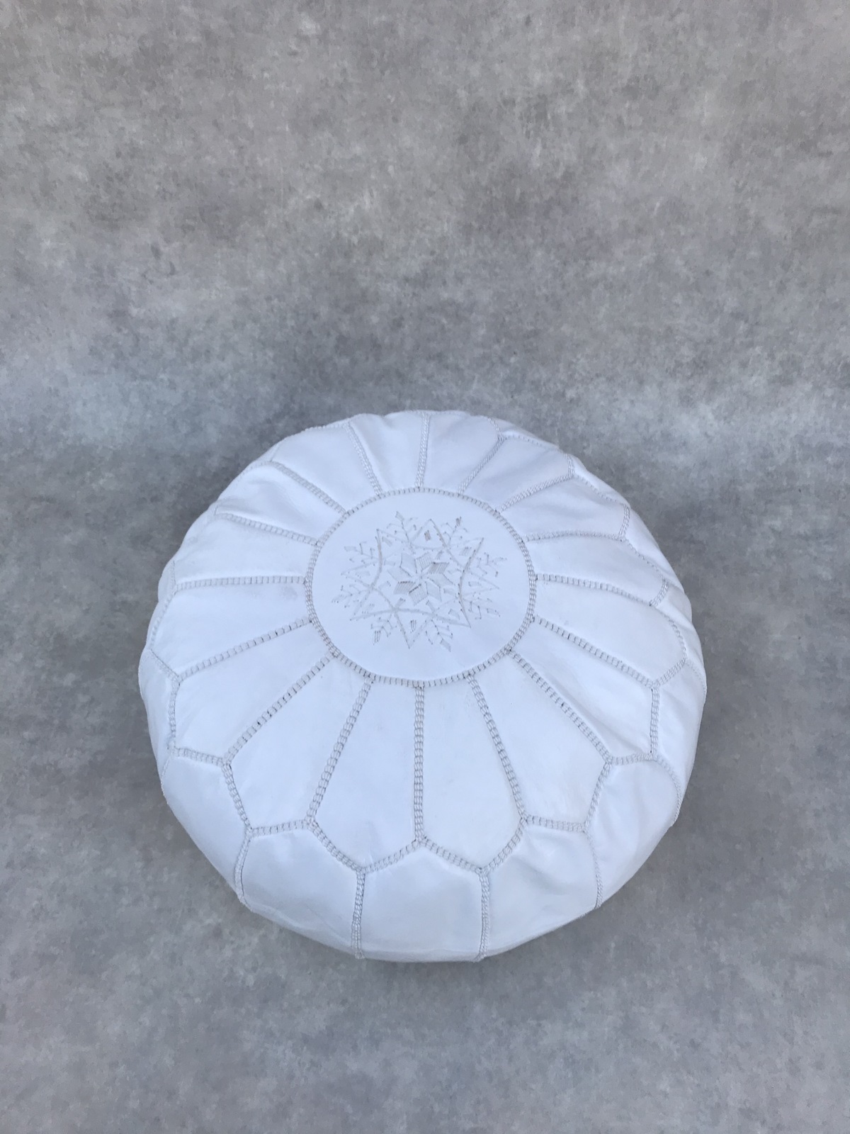 Moroccan Leather Pouf Cover