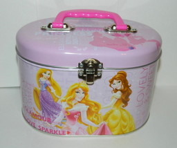 Walt Disney's Princess Illustrated Tin Sewing Box Tote Style A, NEW UNUSED - $16.40