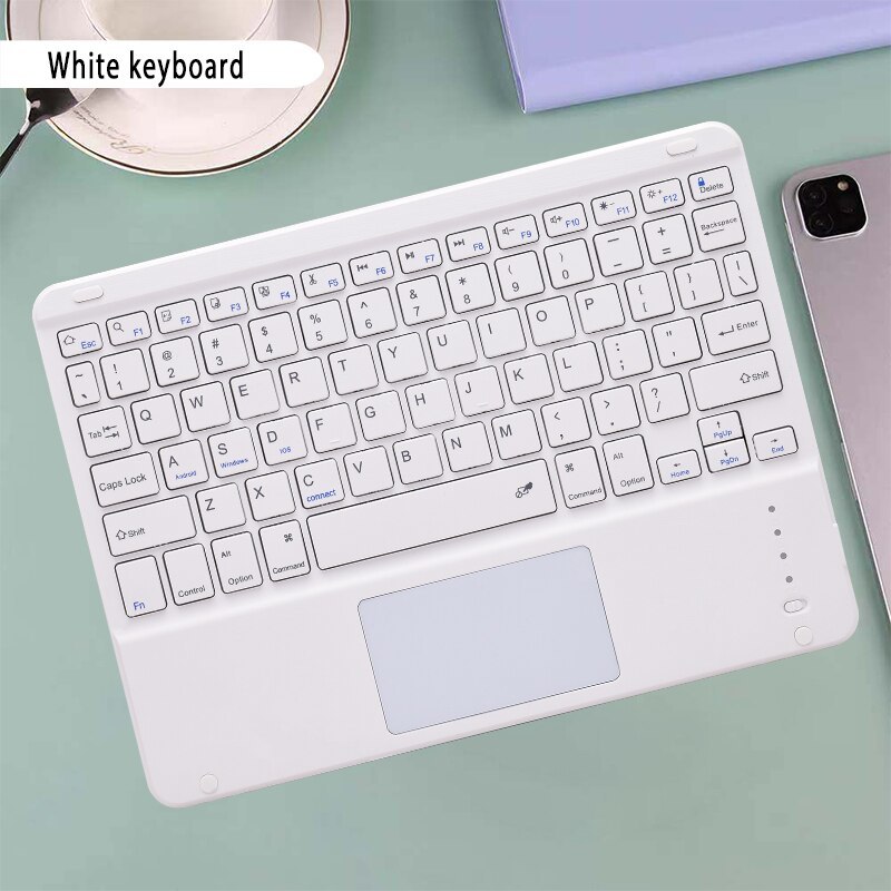 Arabic Hebrew Spanish Korean Keyboard - Touchpad White, English ...