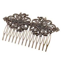 2 Pcs Retro Metal 14 Teeth Side Comb Flower Vine Cirrus Hairpin Decorative Comb, - $17.40