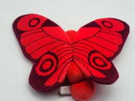 RARE Jellycat Breezy Butterfly Iris Red Blue 14” Retired CLEAN  - $48.60