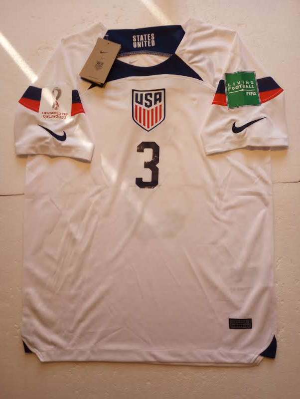 Walker Zimmerman USA USMNT 2022 World Cup Qatar Stadium White Home