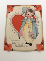 Gibson Cinti Vintage Valentines Day Card To My Valentine My Heart is You... - $8.99