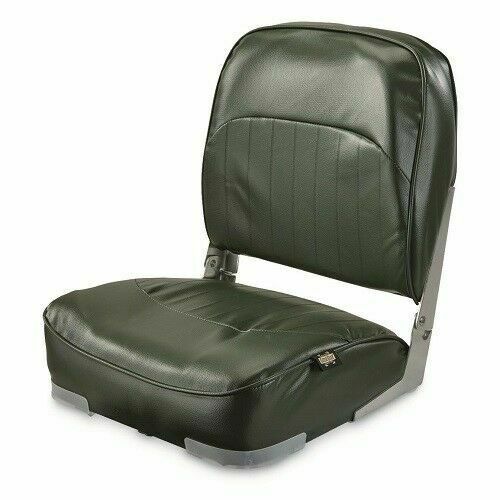 Low Back Fold Down Marine Boat Seat Cushion Pontoon Boating Bass